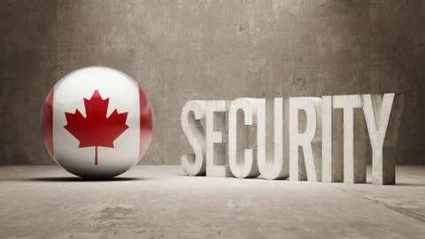 Canada. Security Concept. Stock Illustration