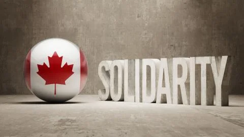 Canada. Solidarity Concept. Stock Illustration