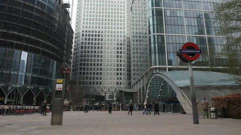 Canada Square time lapse. Stock Footage 173458188