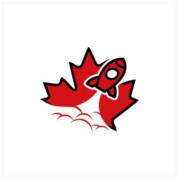 Canada start-up logo design Stock Illustration