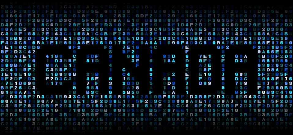 Canada text on hex code illustration Stock Illustration