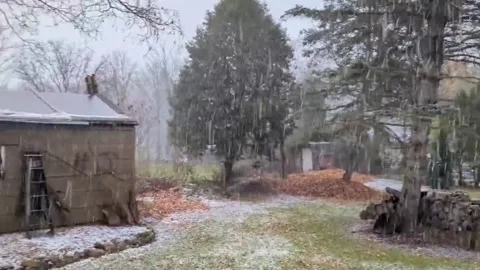 Canada: Thunderstorms Bring Intense Hail To Southern Ontario Stock Footage 255133986