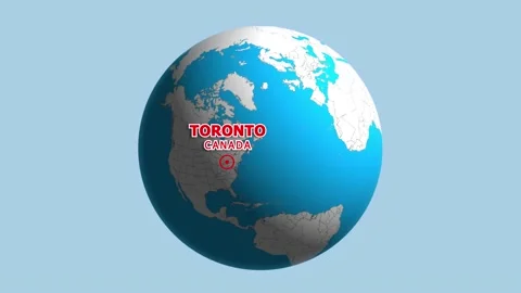 CANADA TORONTO ZOOM IN FROM SPACE Stock Footage 177461937