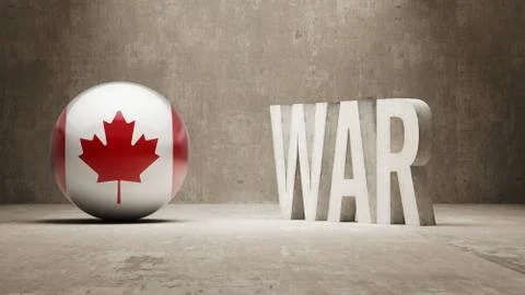 Canada. War Concept. Stock Illustration