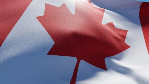 Canada waving flag background Stock Footage 276496771
