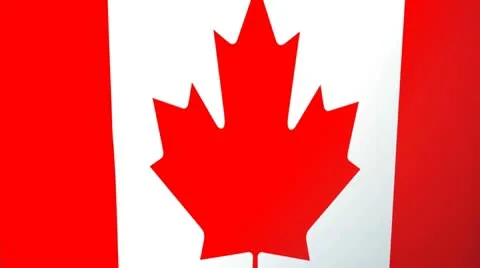 Canada Waving Flag Stock Footage 10761668