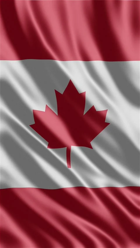 Canada waving flag Stock Footage 288004104
