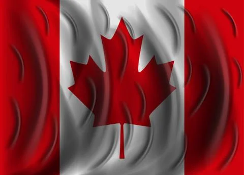 Canada wind flag Stock Illustration