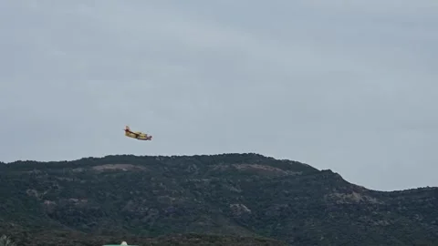Canadair in rescue operation Stock Footage 281847952