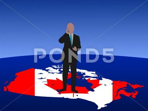 Canadian business man Stock Illustration