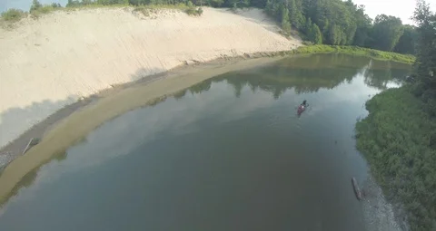 Canadian Canoeing  Stock Footage 90544469