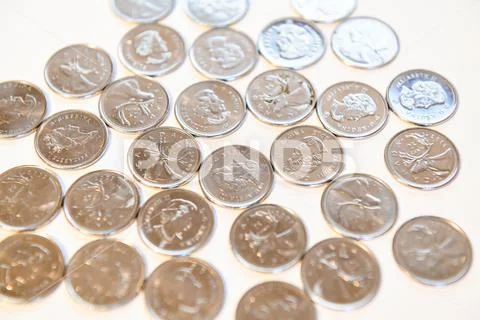 Canadian Dimes Stock Photos