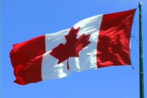 Canadian Flag 2 Stock Footage