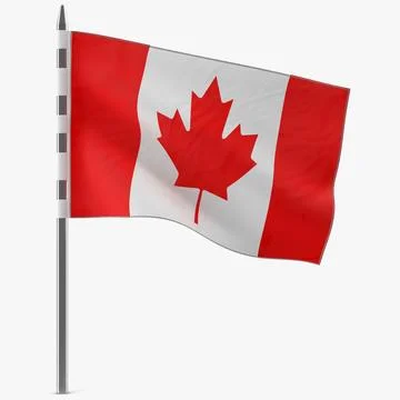 Canadian Flag 3D Model 3D Model