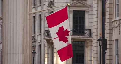 CANADIAN FLAG 4K 스톡 동영상 257819906