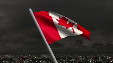 Canadian Flag Animation  - 4K Resolution Ultra HD Vídeos de archivo 41663471