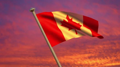 Canadian Flag Animation 動画素材 40269091