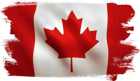 Canadian Flag - Canada Maple Leaf Stock Illustration
