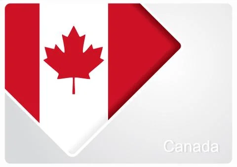 Canadian flag design background. Vector illustration. Illustrazione stock