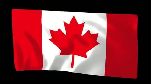 Canadian Flag Far Video stock 11344200
