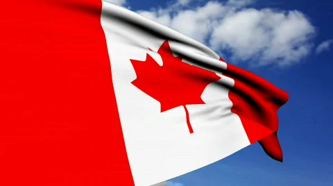 Canadian Flag Vídeo Stock 369319