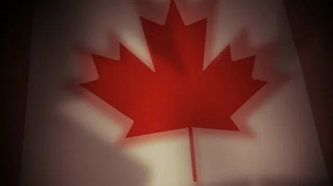 Canadian flag Stock Footage 712806