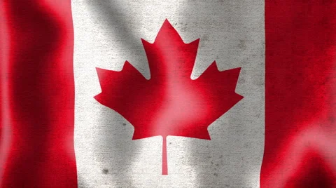 Canadian flag Stock Footage 6531478