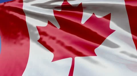 Canadian Flag Stock Footage 10767606