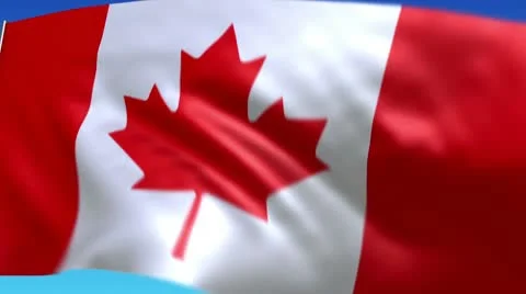 Canadian flag Stock-Footage 10796036