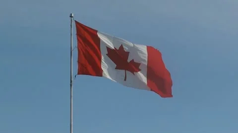 Canadian Flag Stock Footage 10825975
