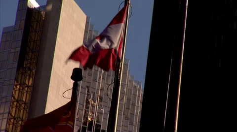 Canadian Flag Stock Footage 22770762