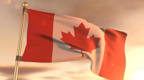 Canadian Flag  Video stock 45947866