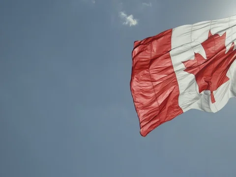 Canadian Flag Stock Footage 78223764