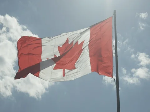 Canadian Flag Stock Footage 78223846
