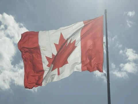 Canadian Flag Stock Footage 78223926