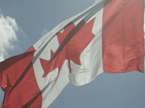 Canadian Flag Stock Footage 78224184
