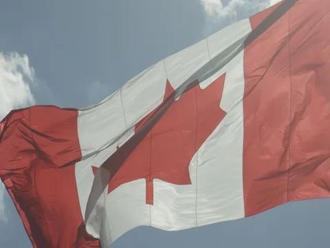 Canadian Flag Stock Footage 78224537