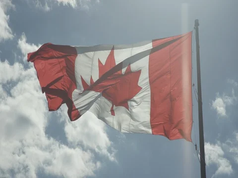 Canadian Flag Stock Footage 78225112