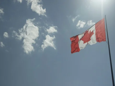Canadian Flag Stock Footage 78225253