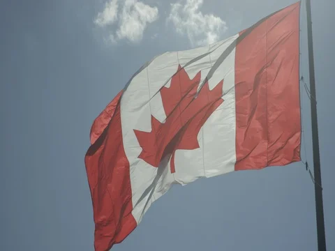 Canadian Flag Stock Footage 78225383