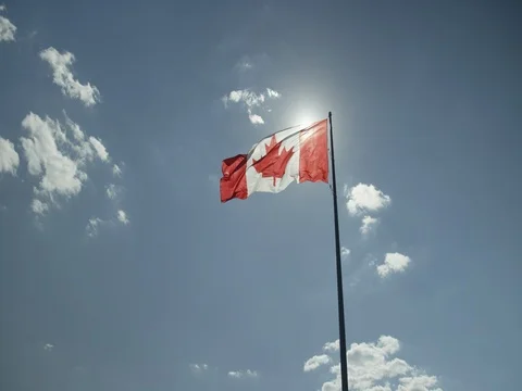 Canadian Flag Stock Footage 78225893