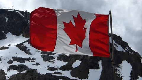 Canadian Flag Stock Footage 90401660