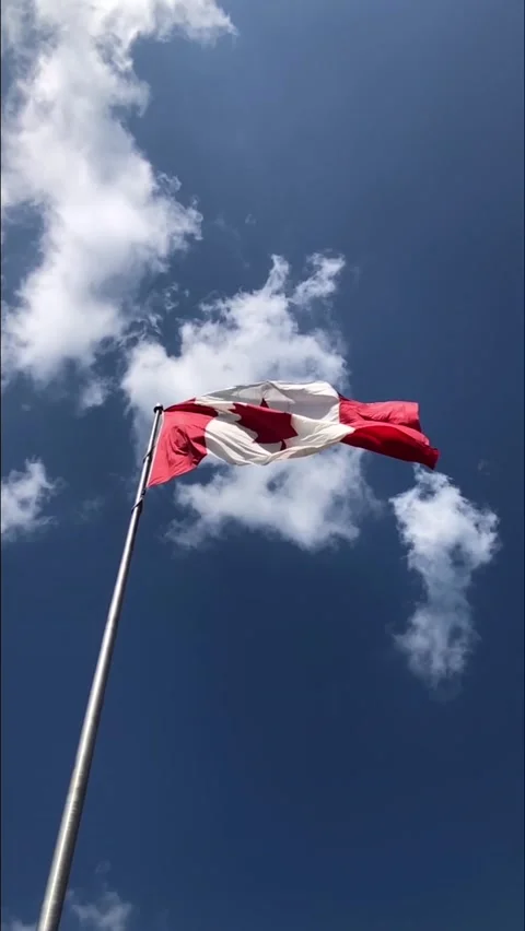 Canadian Flag Stock Footage 210075169