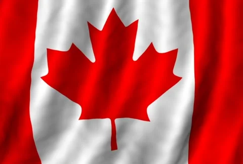 Canadian Flag Stock Footage 291424731