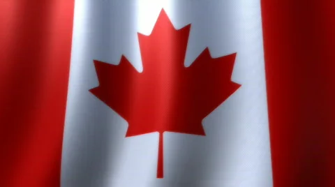Canadian Flag HD Loop Stock Footage 598954
