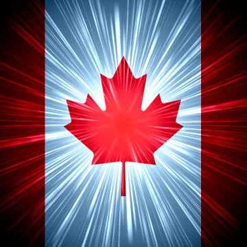 Canadian flag Illustrazione stock