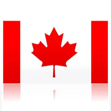 Canadian flag Illustrazione stock