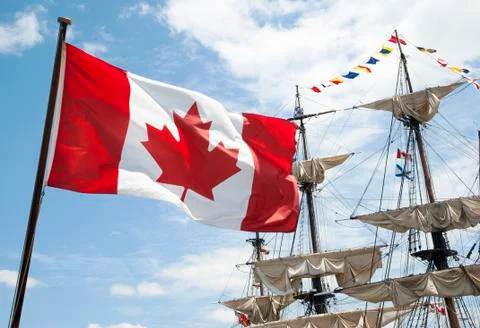 Canadian flag Stock Photos