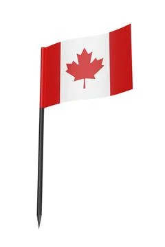 Canadian flag toothpick Stock Illustration