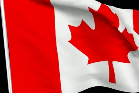 Canadian Flag Transition Stock Footage 10870554